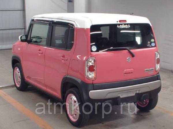 Кроссовер класса компакт SUZUKI HUSTLER кузов MR31S гв 2014 пробег 33 тыс км цвет розовый белый — фото 2